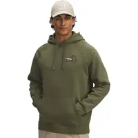 Under Armour RIVAL FLEECE HBR LOGO Pánská mikina, tmavě zelená, velikost M