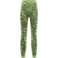 ALPINE PRO LESSO Detské spodné nohavice, zelená, veľkosť