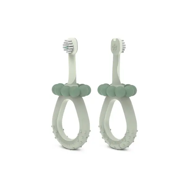 Suavinex Baby Dětský kartáček na zoubky 1 ks zelený