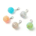 AB-color Resin Rhinestone Pendant Decorates