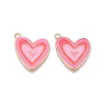 Rack Plating Alloy Enamel Pendants