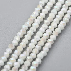 Electroplate Glass Beads Strands