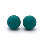 Silicone Beads Round Rubber Bead 15MM Loose Spacer Beads for DIY Supplies Jewelry Keychain Making