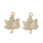 Brass Micro Pave Cubic Zirconia Pendants