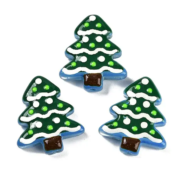 Christmas Theme Handmade Lampwork Beads