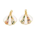 Brass Micro Pave Cubic Pendants