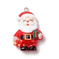 Christmas Opaque Resin Pendants