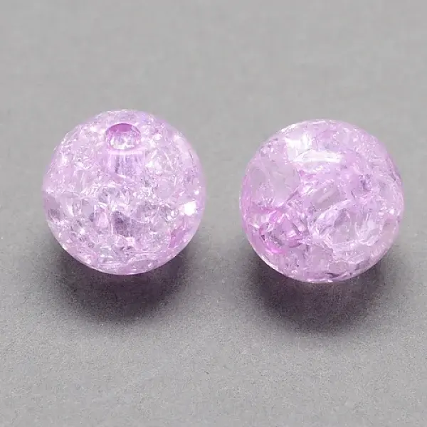 Transparent Crackle Acrylic Beads