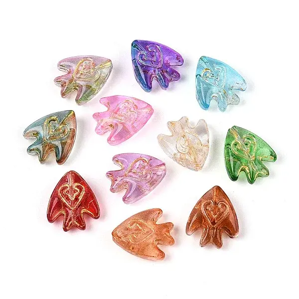 Baking Paint Transparent Glass Beads