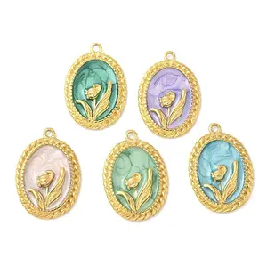 304 Stainless Steel Enamel Pendants