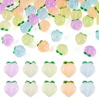 50Pcs 5 Colors Luminous Translucent Resin Decoden Cabochons