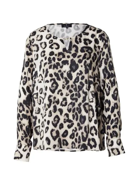 monari Blúzka  sépiová / čierna / šedobiela
