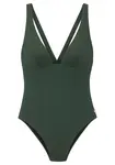 Copenhagen Studios Jednodielne plavky  tmavozelená