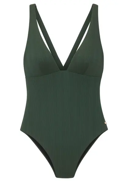 Copenhagen Studios Jednodielne plavky  tmavozelená