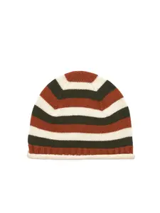 Pull&Bear Čiapky 'Gorro'  koňaková / olivová / biela