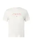Calvin Klein Jeans Tričko 'Concept'  červená / biela