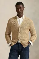 Bavlněný kardigan Polo Ralph Lauren hnědá barva, 710890548