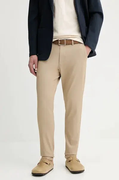 Kalhoty Les Deux pánské, zelená barva, 1000792