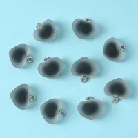 10Pcs Frosted Resin Pendants