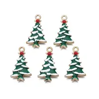 Rack Plating Alloy Enamel Pendants