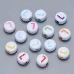 Craft Acrylic Horizontal Hole Letter Beads