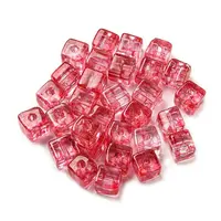 500Pcs Transparent Crackle Glass Beads
