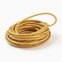 Braided Leather Cord with Core