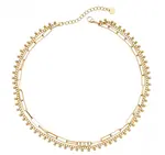 Liu Jo Moderný dvojitý náhrdelník z pozlátenej ocele LJ3003