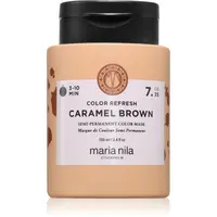 Maria Nila Colour Refresh jemná vyživující maska bez permanentních barevných pigmentů odstín Caramel Brown 7.35 100 ml