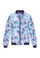 MO Prechodná bunda  modrá / svetlomodrá / ružová