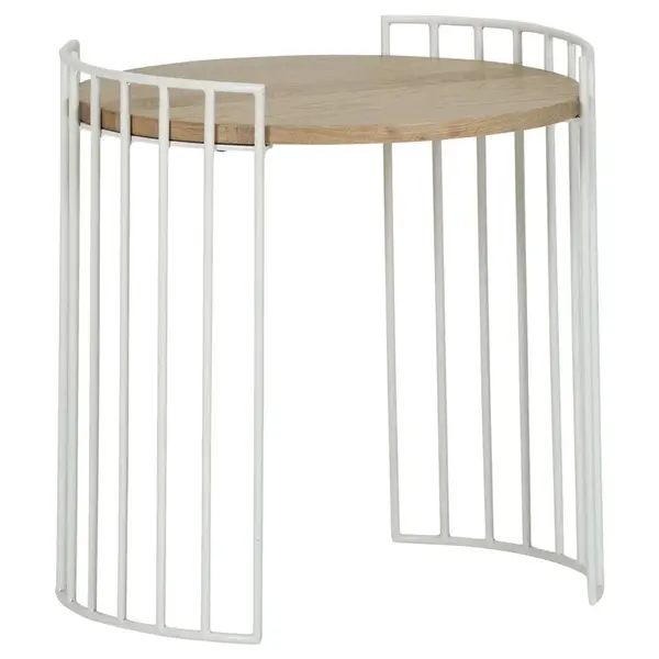 Landscape ODKLÁDACÍ STOLEK, dub, bílá, barvy dubu