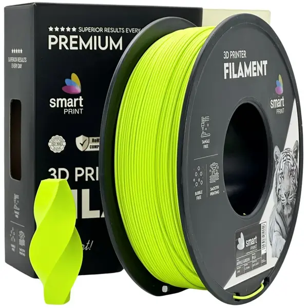 Smart Print FG-S80-E1, 3D filament, PLA, Apple Green, 1kg, 1,75mm