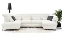 Sedací souprava Giovani do U - látka Wind Provedení: Levá U, Nožičky: Nožičky kovové - chrom, látka: Wind 75