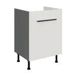 Spodní skříňka pod dřez Aria ANT 60 ZL 1S BB - Premium Box Barva korpusu: Antracit, Barva dvířek: WH - Crystal white AFM