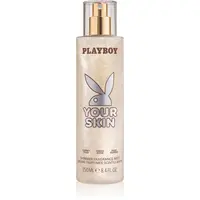 Playboy Your Skin telový sprej s trblietkami pre ženy 250 ml