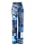 Winshape Nohavice 'CUL105C'  modrá / vodová / modrá denim