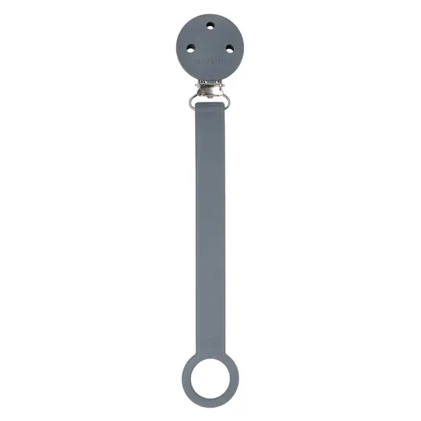 Nattou Klip na dudlík silikon dark grey