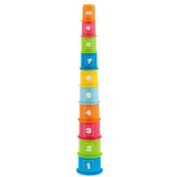 Chicco 2 in 1 Stacking Cups stohovací kelímky 9m+ 10 ks