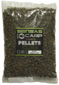 Sensas pelety club green fish 800 g - 4 mm