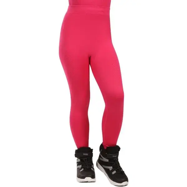KILPI OLINE Dievčenské bezšvové termo nohavice, ružová, veľkosť 7Y