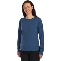 KILPI PROMOX Dámske bavlnené tričko s dlhým rukávom, tmavo modrá, veľkosť