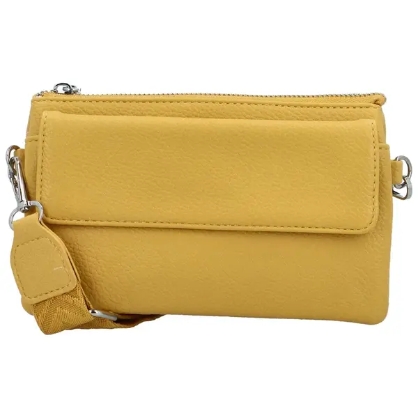 Trendy dámská crossbody kabelka Santiana Lea, žlutá