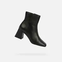 Black Women's Ankle Boots Geox Coronilla - Ladies