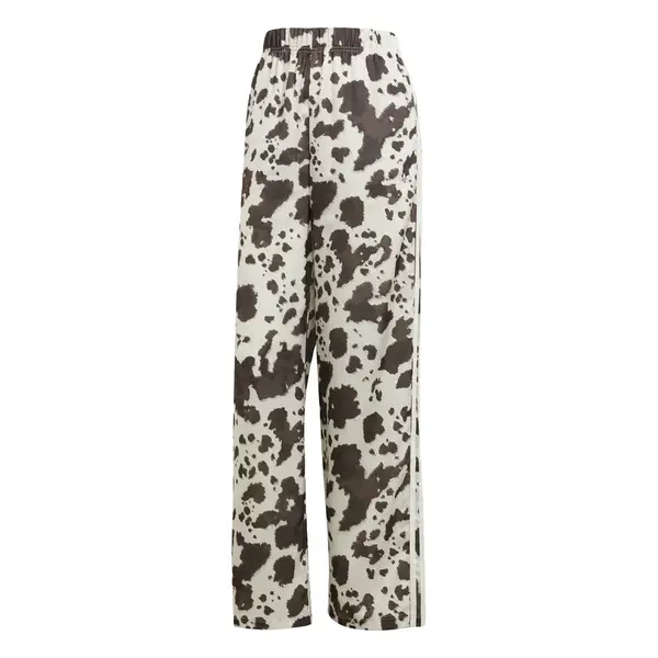 ADIDAS ORIGINALS Nohavice 'Satin Wide Leg'  tmavohnedá / šedobiela