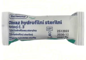 Obvaz hydrofilní sterilní hotový č.3 Steriwund