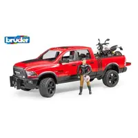 Terénní auto RAM + figurka, motocykl