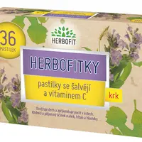 HERBOFIT Herbofitky se šalvějí a vitamínem C 36 pastilek