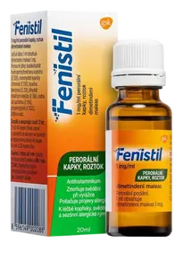 FENISTIL perorální kapky 1mg/ml při svědění pokožky 20 ml