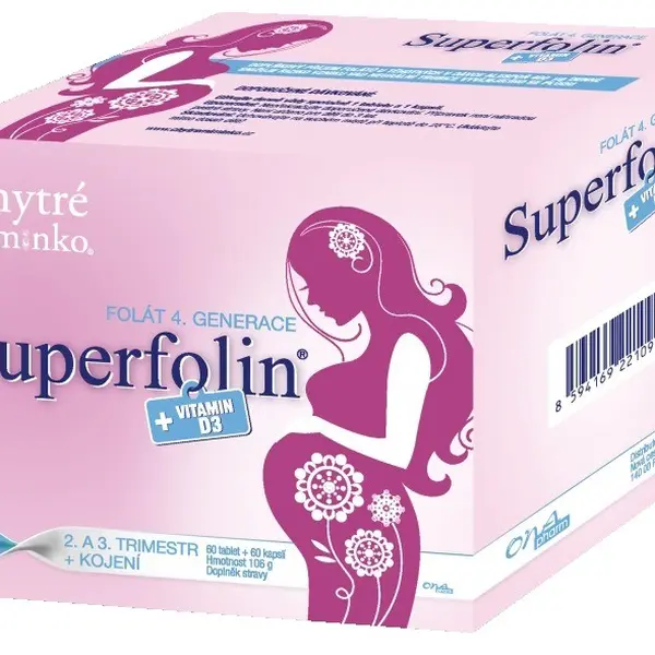 CHYTRÉ MIMINKO Superfolin 2 60 tablet + 60 kapslí