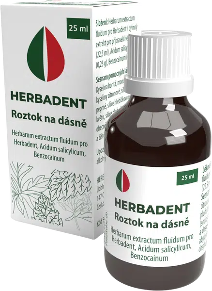 HERBADENT Masážní roztok 25 ml
